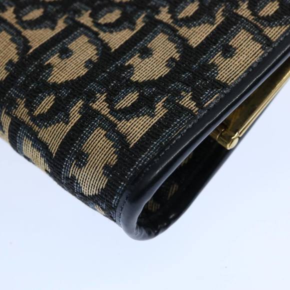 Christian Dior Trotter Canvas Pouch Navy Auth ep2830 - Picture 7 of 15